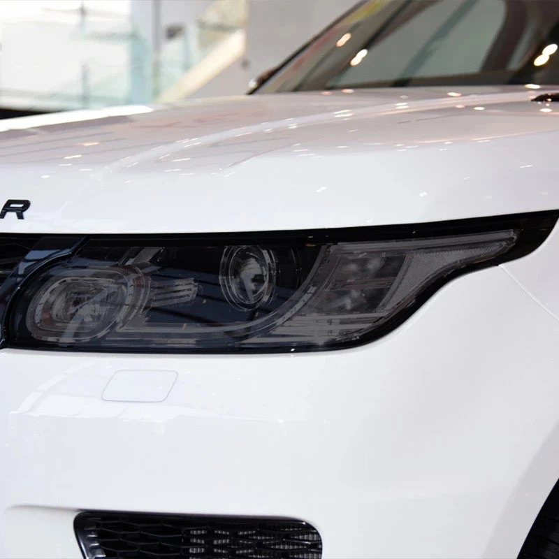 

2Pcs Car Headlight Tint Black Protective Film Transparent TPU Sticker Accessories For Range Rover Sport L494 2014-Present