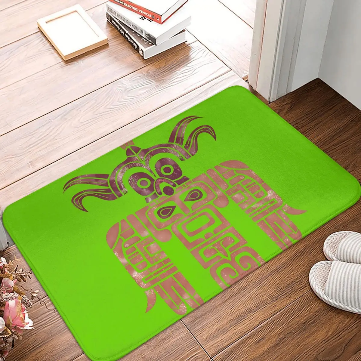 Коврик для входной двери Quimbaya нескользящий напольный коврик с символами племени