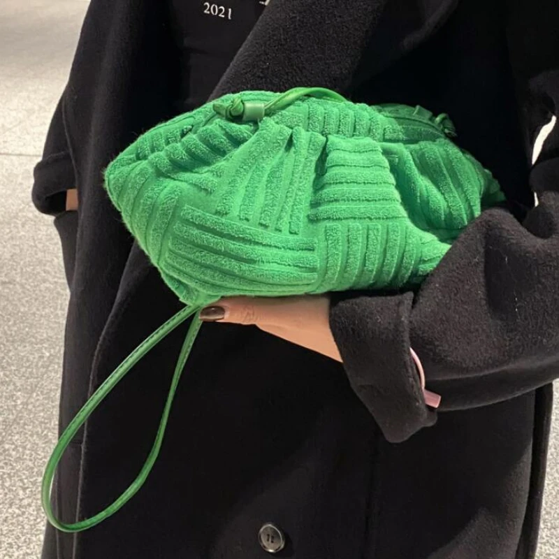 

2022 luxury new women fashion towel embossed clutch bag handbag clutch bag large capacity striped versatile casual handbag