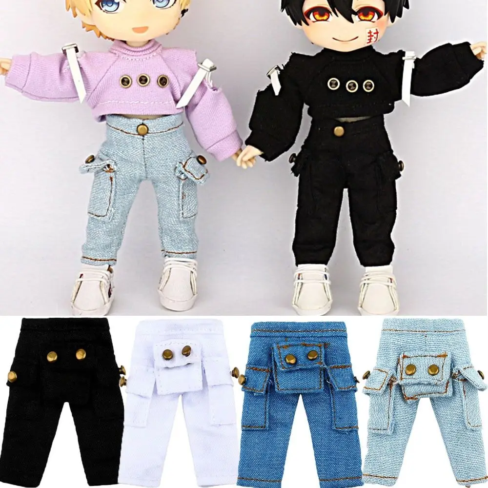 

Джинсовый комбинезон для кукол, Повседневная Одежда для кукол, 4 цвета, 1/12