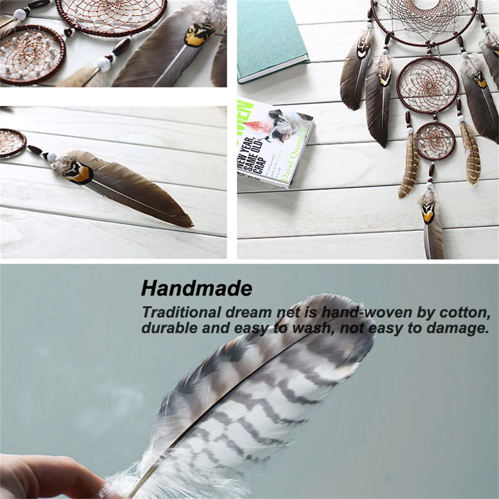 

Ручная работа, традиционное маленькое перо мечты, круглая стена, крыльцо, искусственное ремесло для девочек и взрослых