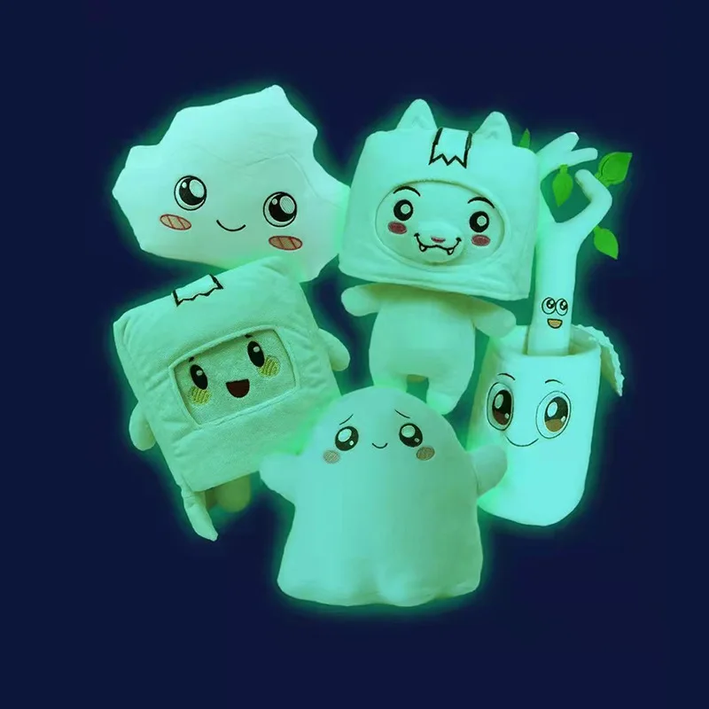 

NEW Lankybox Plush Toys Glow In The Dark Elf Ghosty Canny Plushie Baby Boxy/Foxy Removable Plushie Dolls Kawaii Christmas Gift