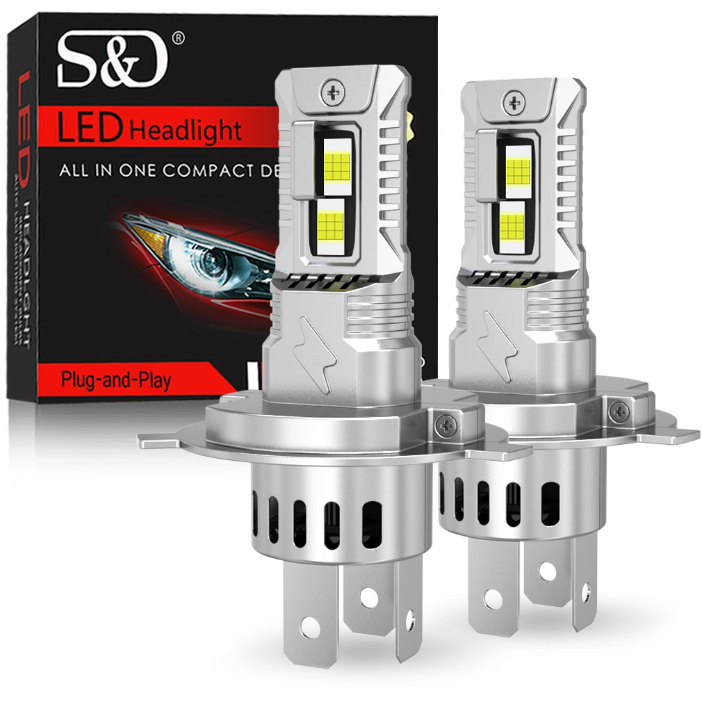 

SD H7 H4 Светодиодные фары 9005/HB3 Лампы H11 9006/HB4 2 шт. 6500K Противотуманные фары Супер яркие 12 В 36 В CSP чипы Автоматические фары