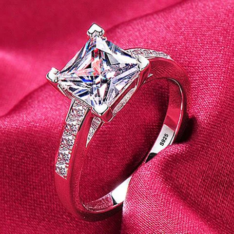 LMNZB трендовые ювелирные изделия из чистого серебра 925 пробы кольца для женщин Круглый Циркон Кристалл кольцо обещание обручальное кольцо Бесплатная доставка