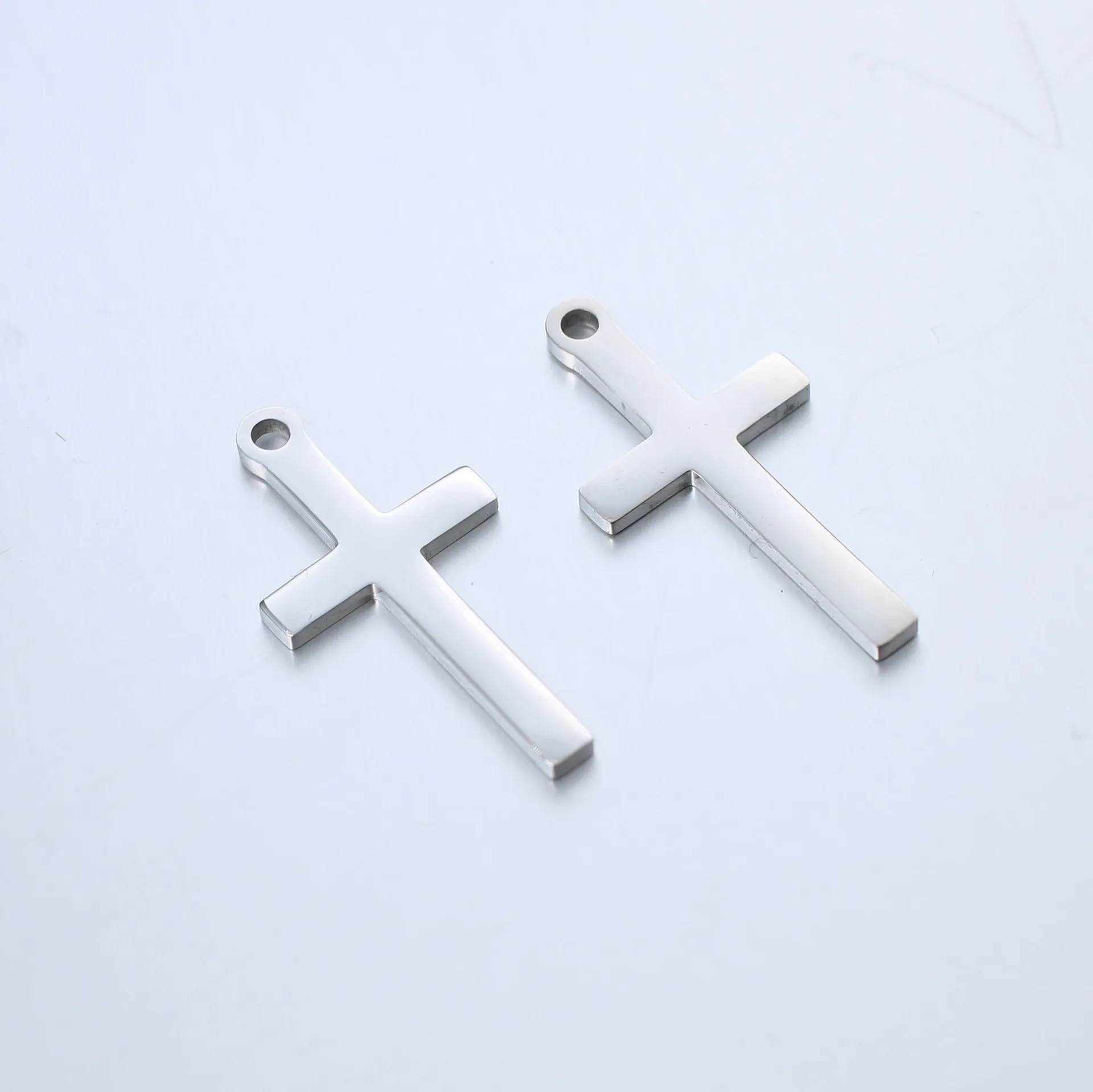 DOOYIO 5 шт./лот Подвески с крестом Иисуса для изготовления ювелирных изделий своими руками подвески из нержавеющей стали античного серебристого цвета Ювелирная фурнитура