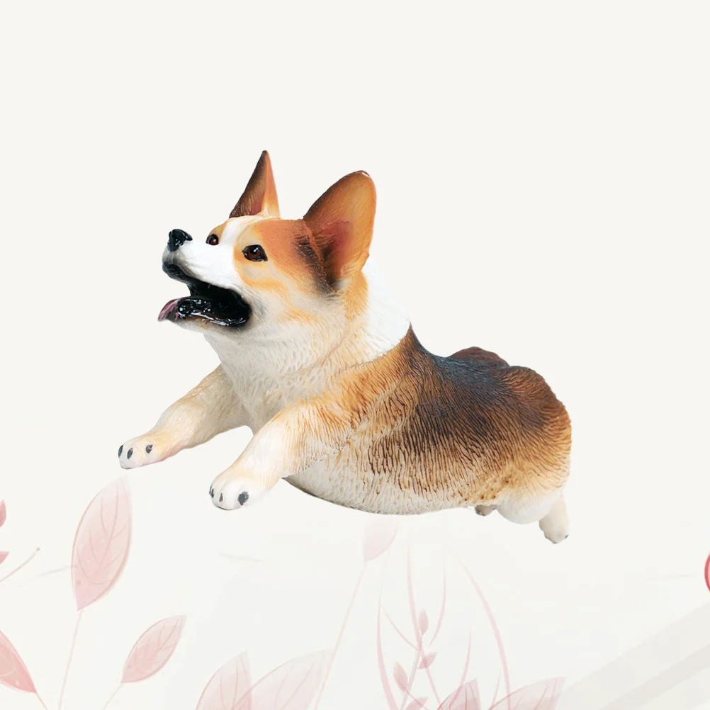 1 шт. имитация фигурки собаки корги украшение для домашнего животного