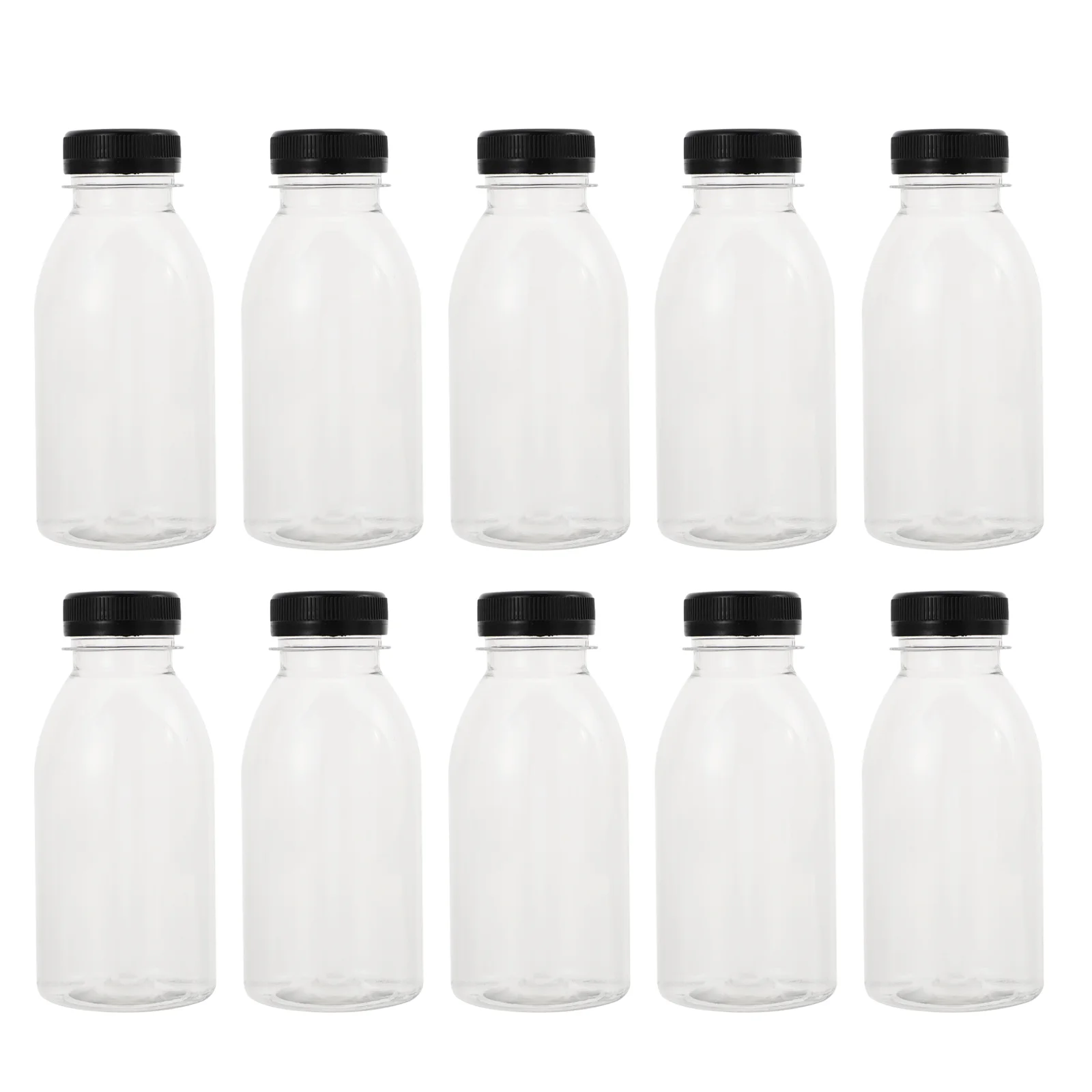 

10 Pcs Bottle Dressing Containers Lids Clear Drink Bottles Travel Clear Bottles Square Containers Lids