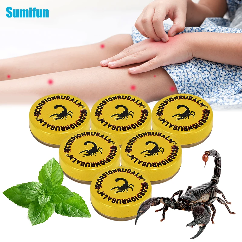 

2/4/6pcs Scorpion Brand Peppermint Essential Oil Refreshing Cream Relieve Headache Dizziness Stomach Cold Prevent Mosquito Bites