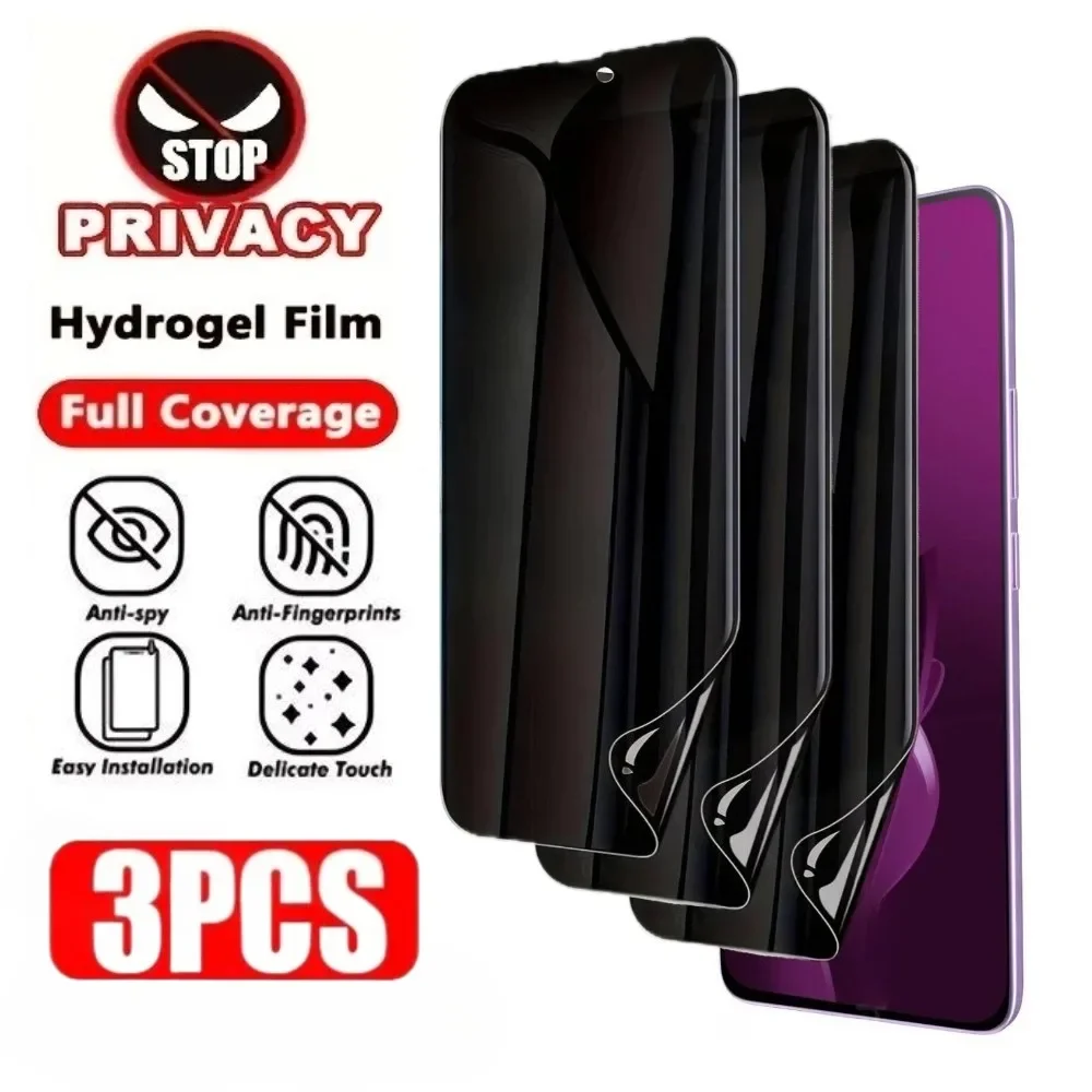Фото 3 шт. антишпионская гидрогелевая пленка для Xiaomi Poco F7 Ultra F6 F5 Pro F4 Защитная пленка для экрана Poco X7 X6 X4 X5 Pro с полным покрытием №1