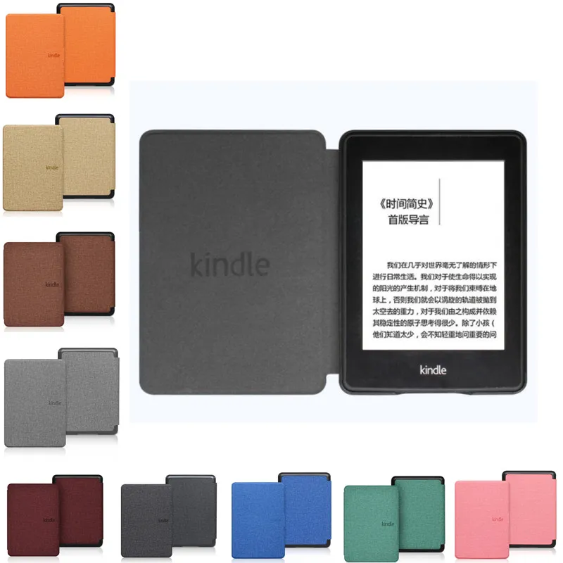

Однотонная кожаная Магнитная Обложка для Kindle Paperwhite 10-го поколения PQ94WIF Paperwhite 4 2018 выпущенная электронная книга Smart Cover