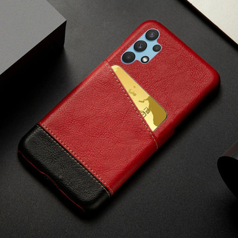 

for Samsung Galaxy A13 4G 2022 Phone Case A 13 2022 For Samsung A13 4G Case A135F Card Slot Holder Mixed Splice PU Leather Cover