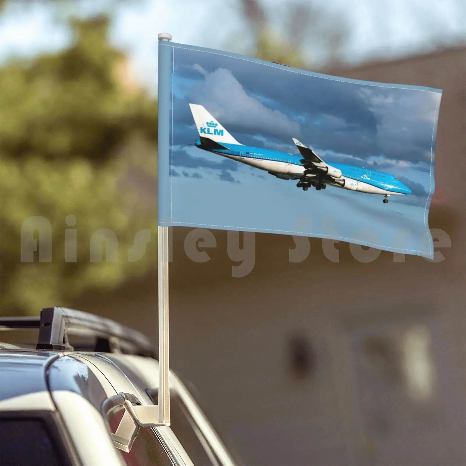 Klm 747-400 декоративный флаг для улицы Автомобильный летающий Авиатор летающие