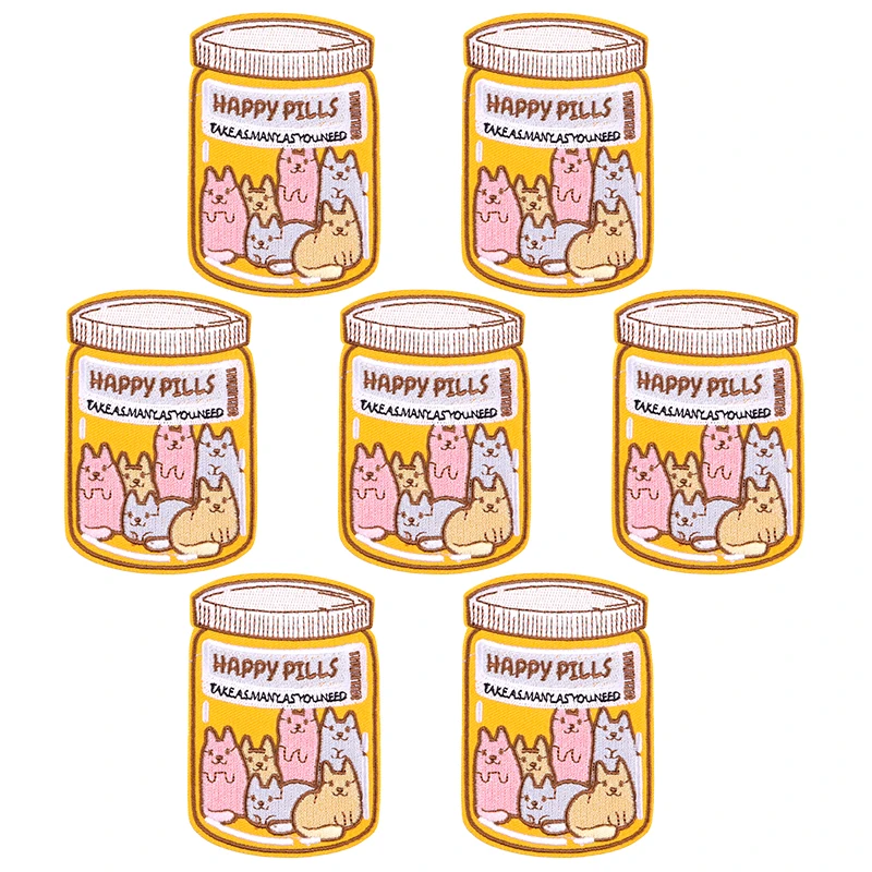 10 шт./лот оптовая продажа нашивки с вышивкой мультфильма обезьяны и кошки для