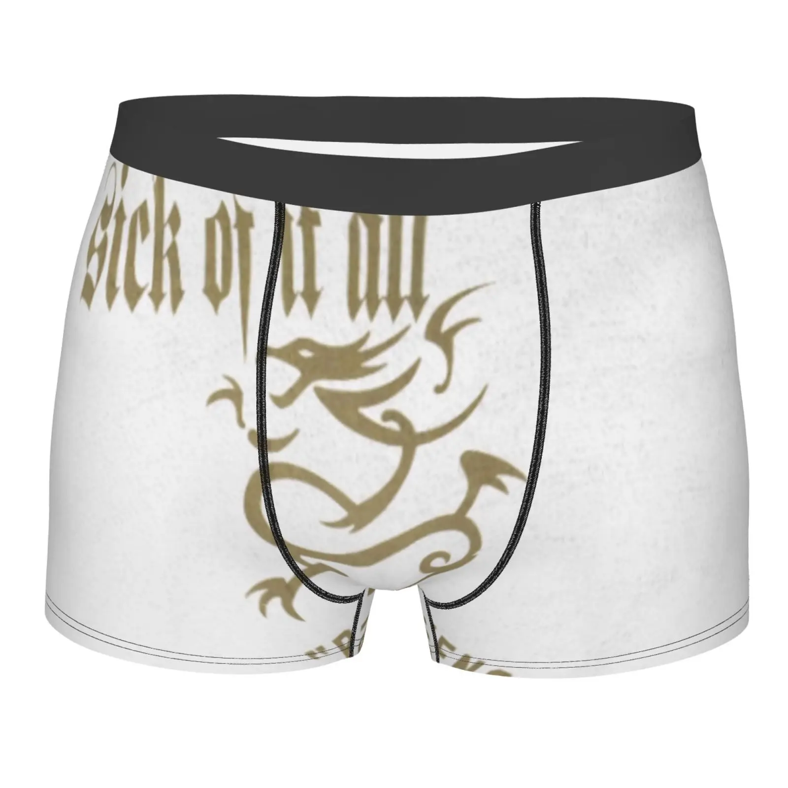 

Sick Of It All 3521 Boxer Briefs Mens Lot Shorts Male Set Men Girls Polyester Underpants Men Panties Boxer Hombre Boxer Shorts