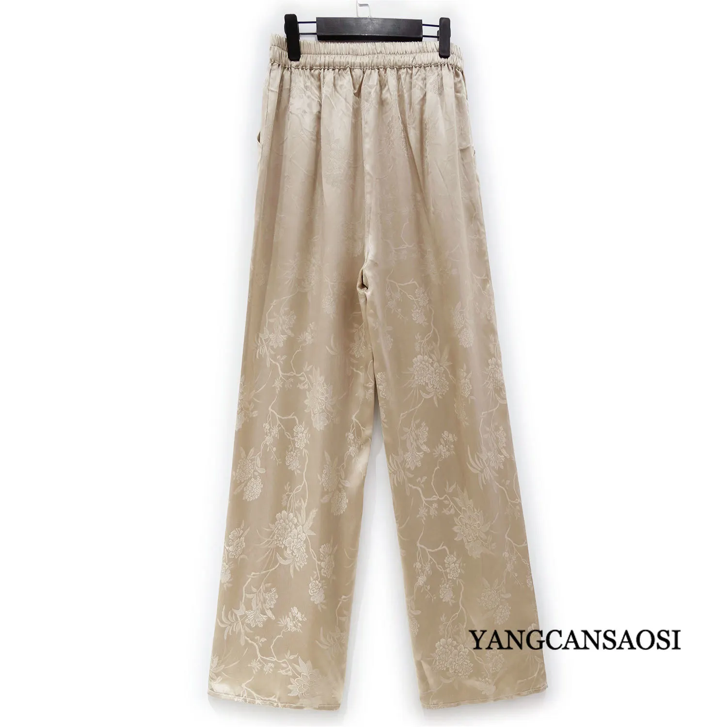 Женские брюки из 2024 натурального шелка тутового шелкопряда дышащие прямые с