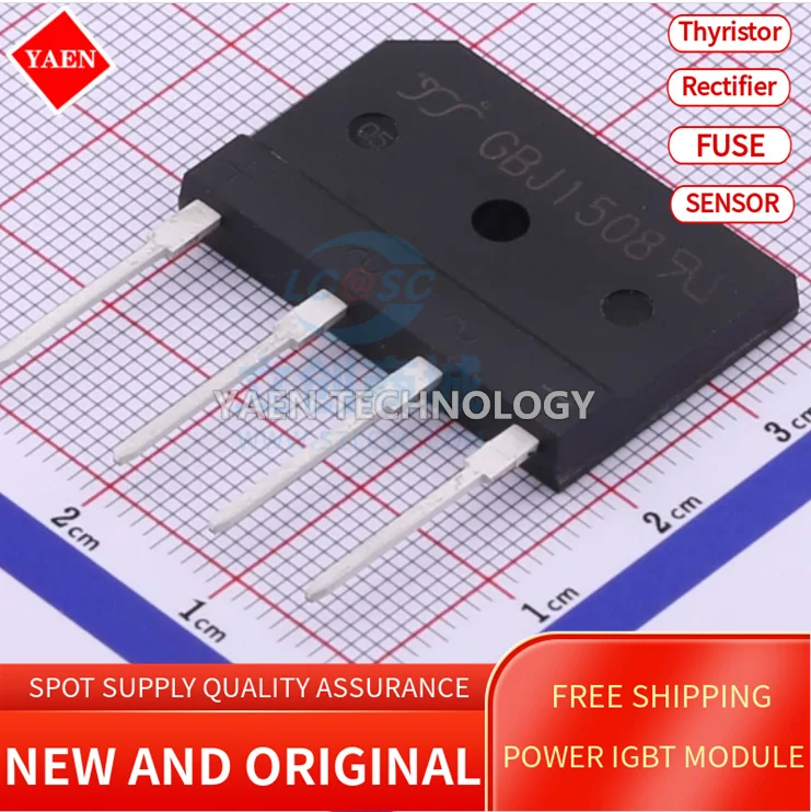 

GBJ1508 100PCS/LOT Bridge rectifier GOOD PRICE AND QUALITY
