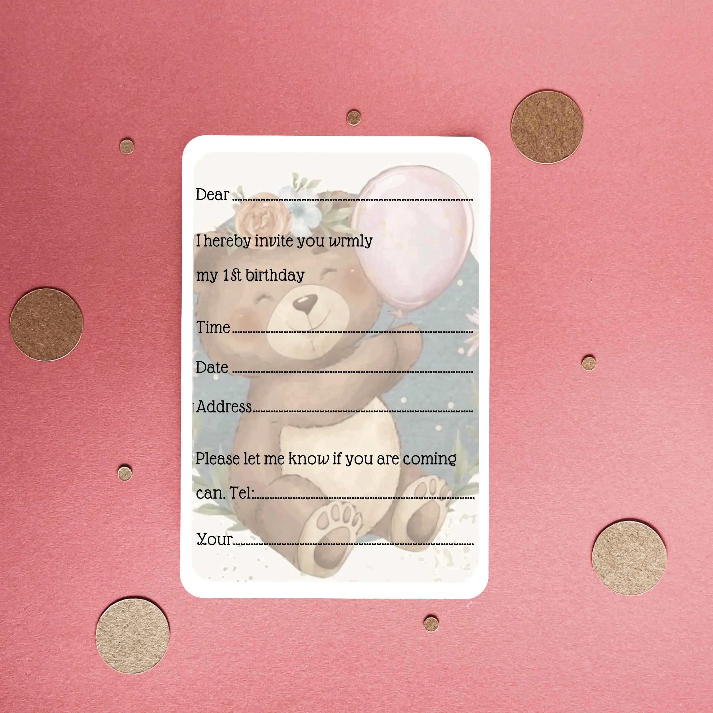 Детское приглашение на день рождения персонализированные Пригласительные