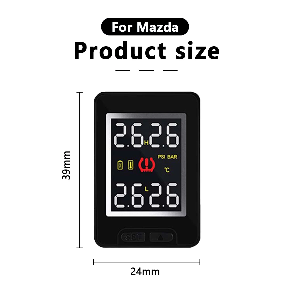 Система контроля давления в шинах для Mazda 2 3 5 6 8 CX5 CX7 CS9 4 шт.