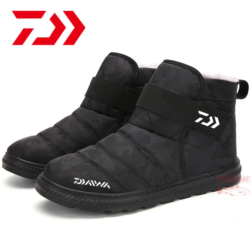 

New Daiwa for Fishing Shoes Men Women Thickening Warm Snow Boot Wear-resistant Outdoor Waterproof Breathable Hiking Fishing Shoe