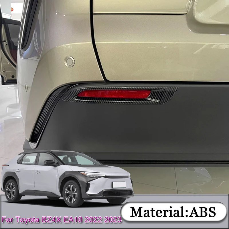 

2pcs/set ABS Car Styling For Toyota BZ4X EA10 2022 2023 Car Rear Fog Light Frame Sticker Sequins Cover Automobiles Accessories
