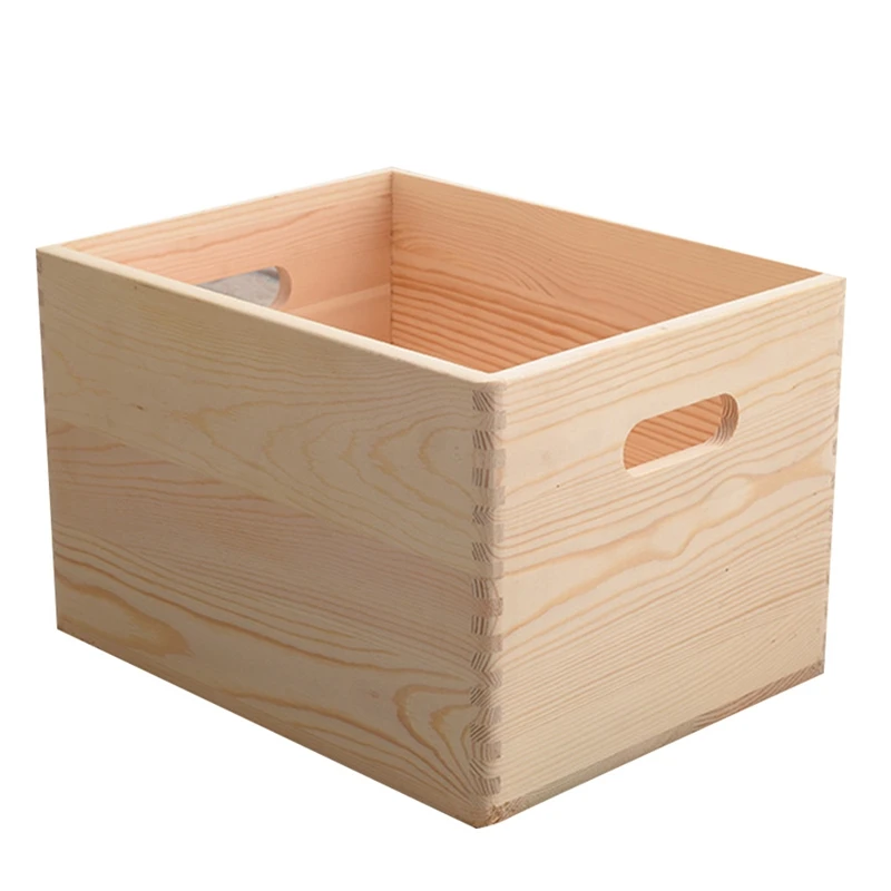 

Sundries Storage Box Large Capacity Desktop Storage Wooden Box Underwear Clothes Organizer Laundry Baskets