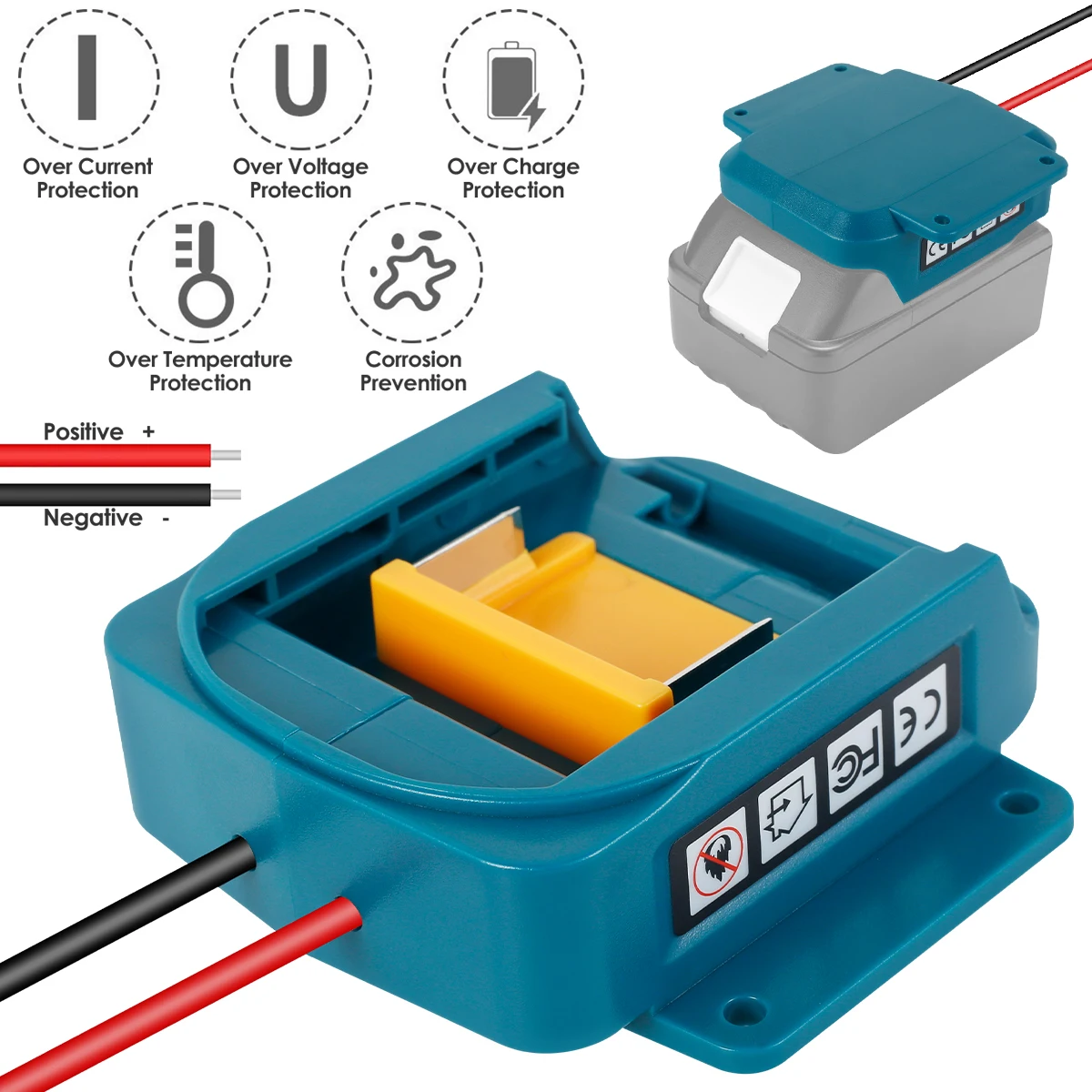 

Адаптер для литиевой батареи, совместимый с 18 в BL1830/BL1840/BL1850/ BL1860