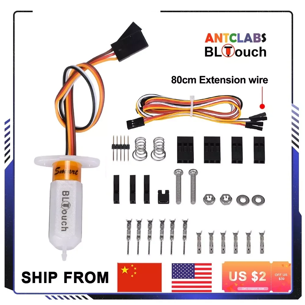

NEW2023 New BLtouch V3.1 Auto Leveling Sensor BL Touch Sensor 3D Printer Parts for BTT SKR 2 SKR MINI E3 Ender 3 Pro Upgrade DIY