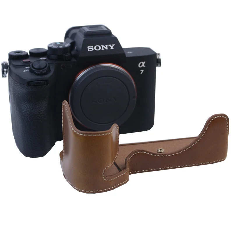 Чехол для камеры Sony A7MIV A7SIII A1 кожаный чехол ручной работы с открывающимся