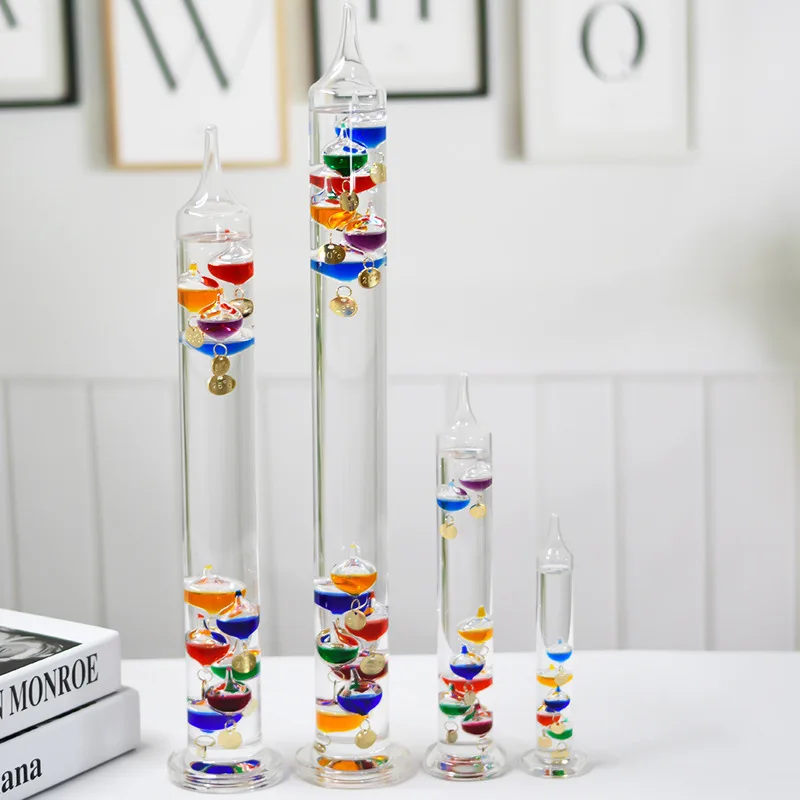 

Living Color Birthday Cabinet Wine Ball Thermometer Galileo Gift Physics Suspension Room Office Creative Swing