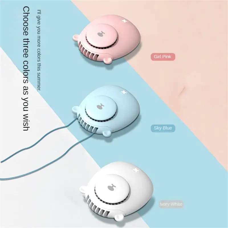 

Innovative Small Fan Hanging Neck Design Usb Cute Design Of Leafless Neck Fan Simple Lazy Person Portable Bear Neck Fan