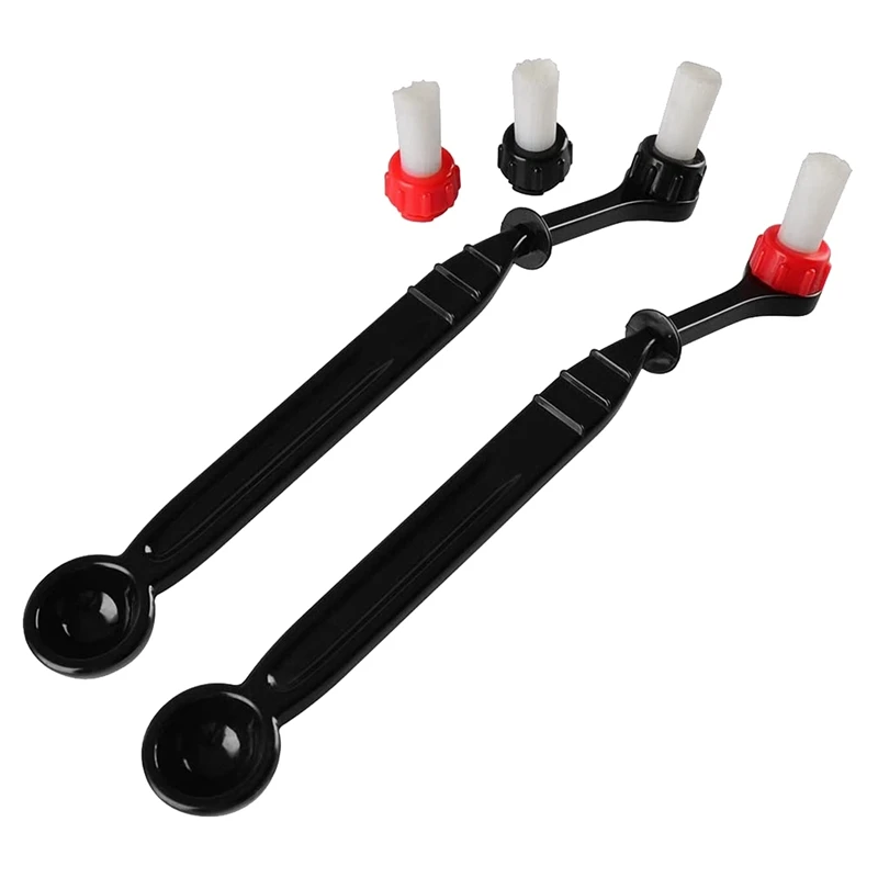 

Coffee Machine Cleaning Brush,2 Pcs Coffee Cleaning Brush With Spoon&2 Pcs Brush Head,For Coffee Grinder And Espresso