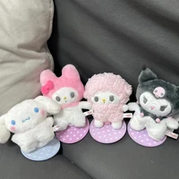 sanrio kuromi my melody cinnamoroll monster crossdressing series hello kitty plush toy doll keychain gift magnet standing