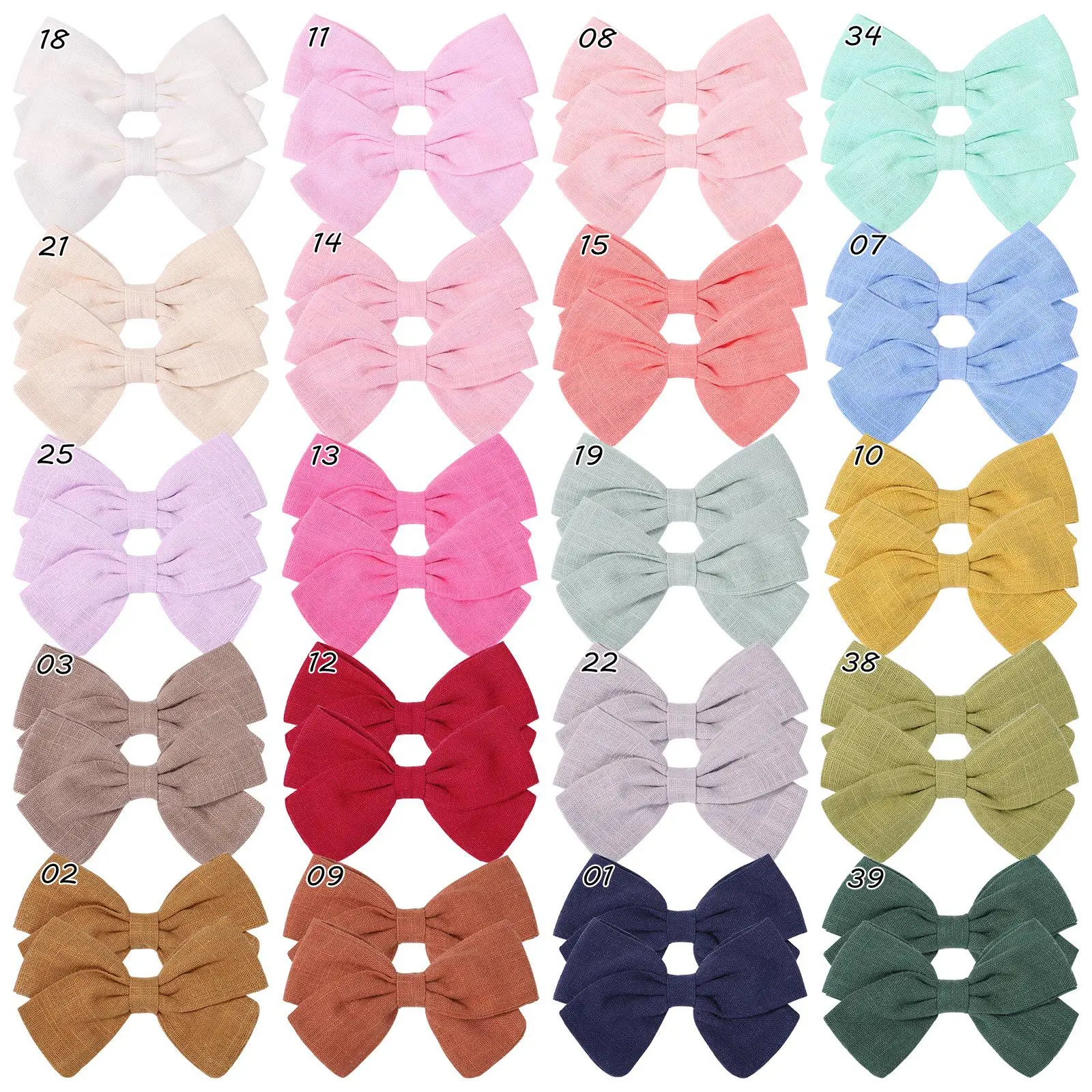 

Заколки для волос с бантом для девочек, 2 шт./компл., 3,3 дюйма