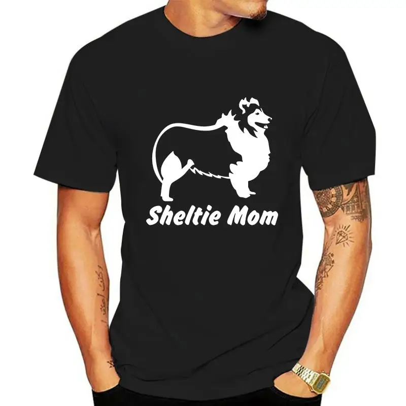 

Sheltie Mom футболка профиль v2 shetland овчина