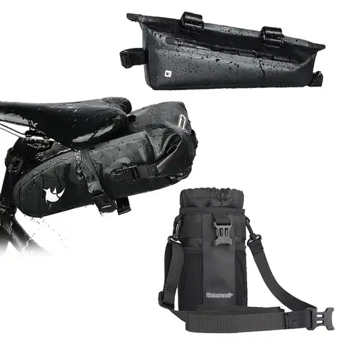 Комплект велосипедной сумки Rhinowalk, велосипедные сумки для горных велосипедов, велосипедная сумка с верхней рамой, водонепроницаемая сумка, ...