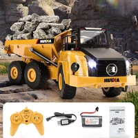 huina 1568 rc alloy dump truck remote control dumper vehicle engineering car model toy children kids gift 124 9 channel