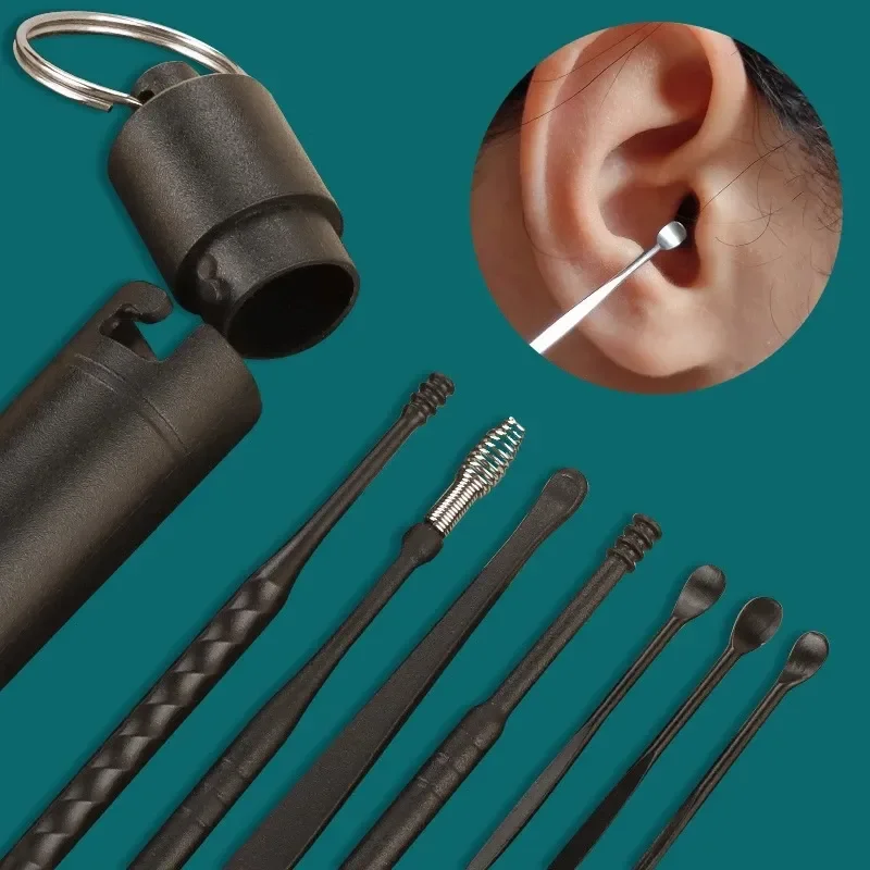 

Stainless Steel Earpick Ear Cleaner Spoon Ear Care Cleaning Tool Ear Wax Removal Kit Ear Wax Remover Ear Wax Removal Tool
