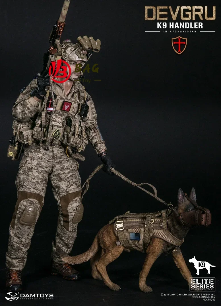 Фигурки героев 1/6 модель DAMTOYS DAM78040 US Navy SEAL DEVGRU K9 (have dog) на складе