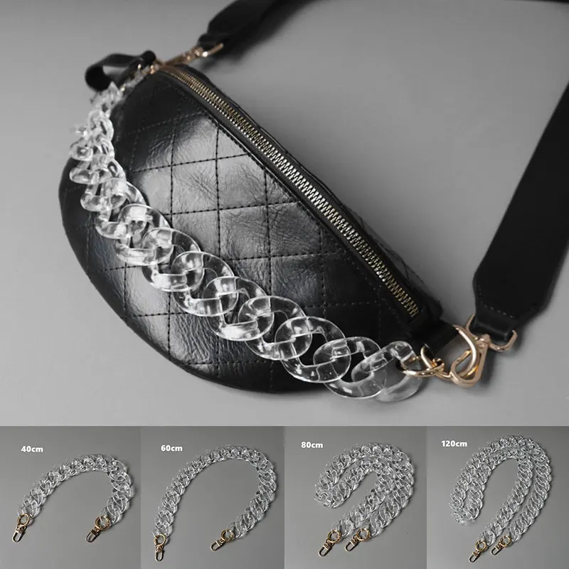

Women's Bag Accessories Decorative Chain Transparent Small Fresh Resin Thick Chain Acrylic Custom Chain One-shoulder Diagonal