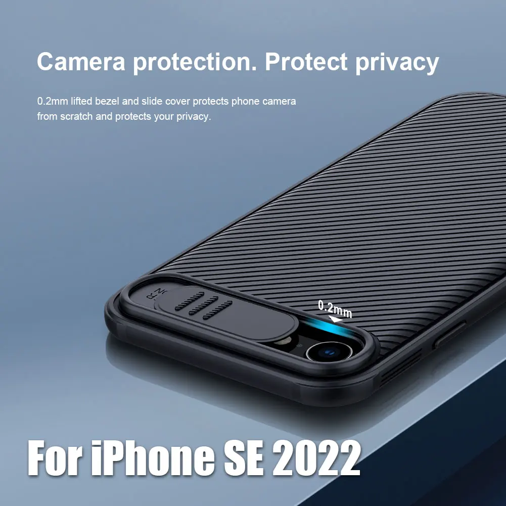

NILLKIN For iPhone SE 2022 Case NILLKIN CamShield Pro Slide Camera Cover For iPhone SE 3rd Gen For iPhone SE 2020 for iPhone 8 7