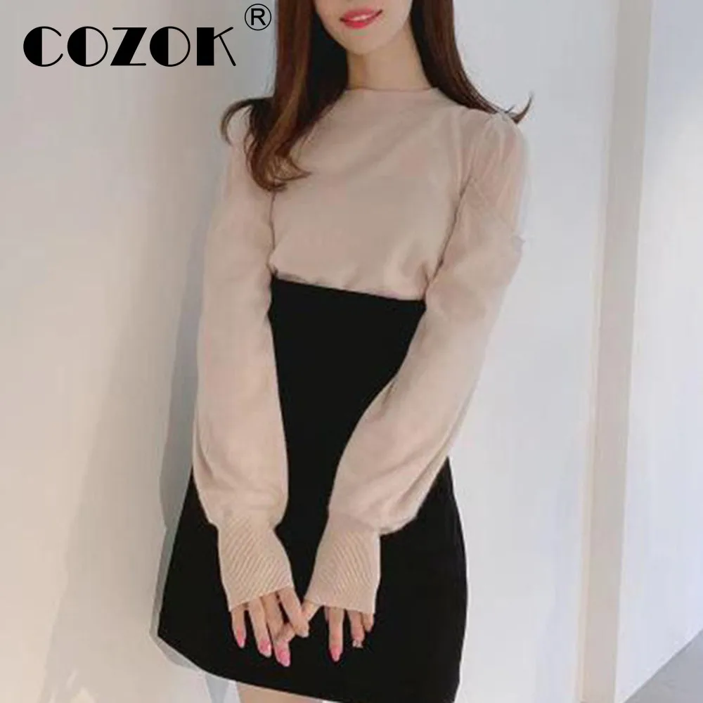 

Женский трикотажный джемпер с открытыми плечами, однотонный