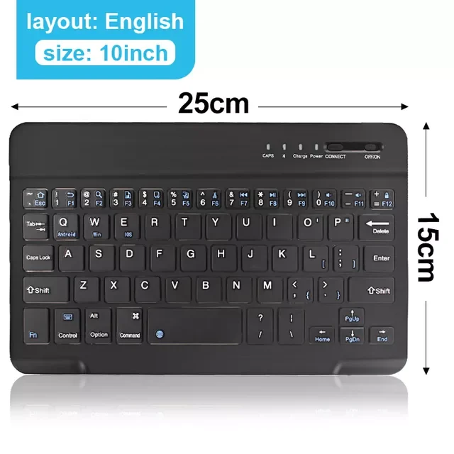 

Original Bluetooth Keyboard Wireless Keyboard Rechargeable For iPad Phone Tablet Russian Spanish Keyboard For Android ios Windo