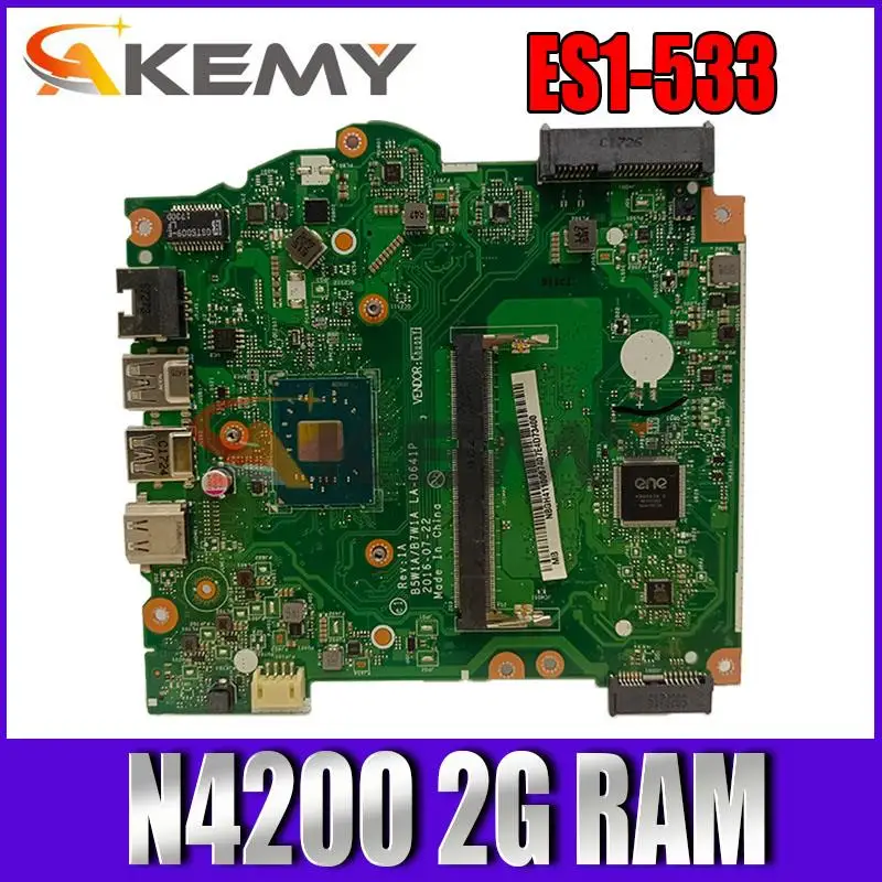 

Для ноутбука Acer Aspire ES1-533, материнская плата N4200 NBGFT1100B LA-D641P 2G RAM