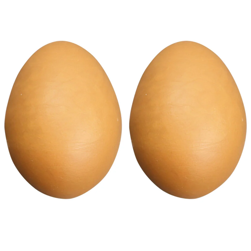 

2pcs Fake Eggs DIY Egg Props Painting Eggs Simulation Eggs Painting Materials DIY Crafts Egg Models