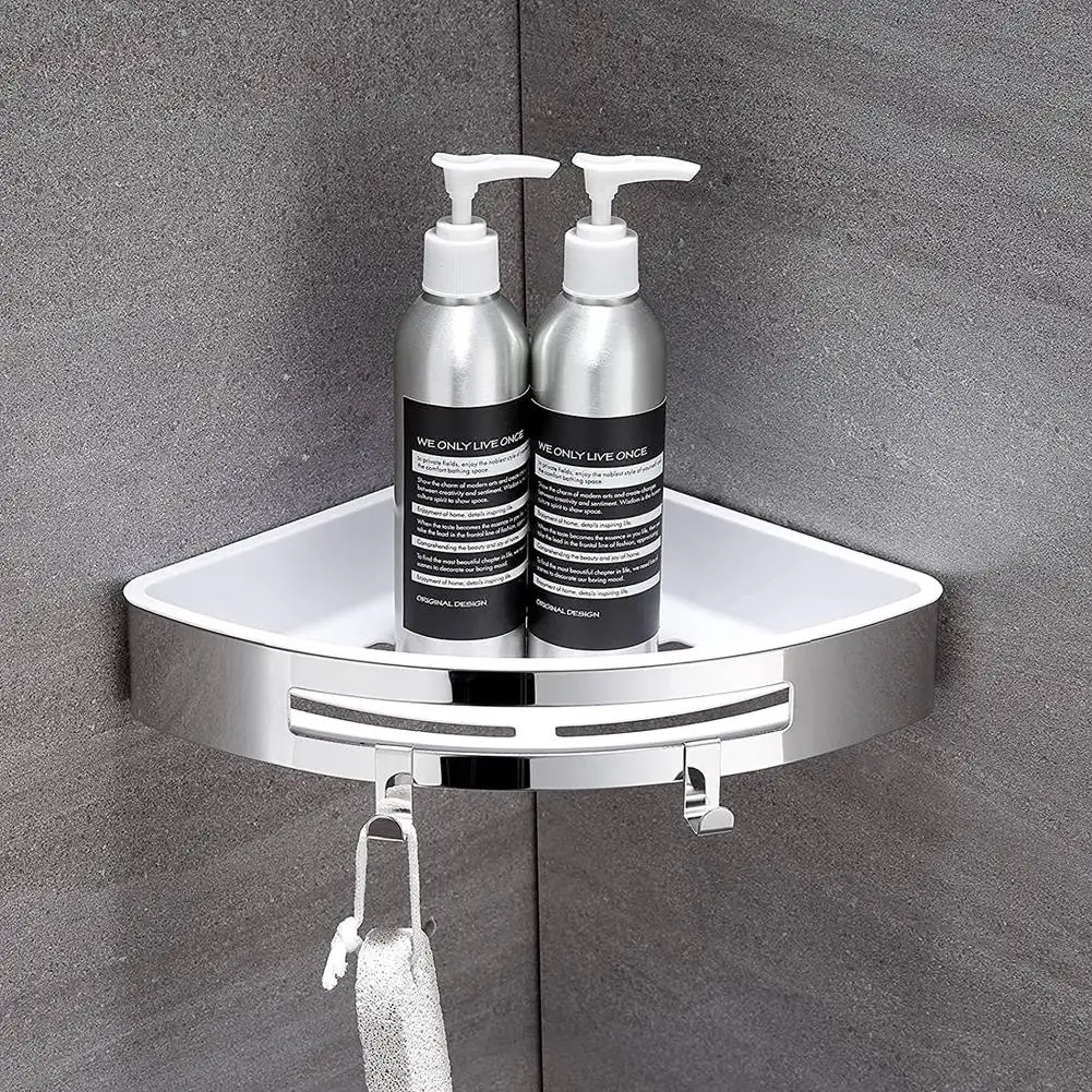 Угловые полки для ванной комнаты без сверления 2 шт. угловая полка душа из