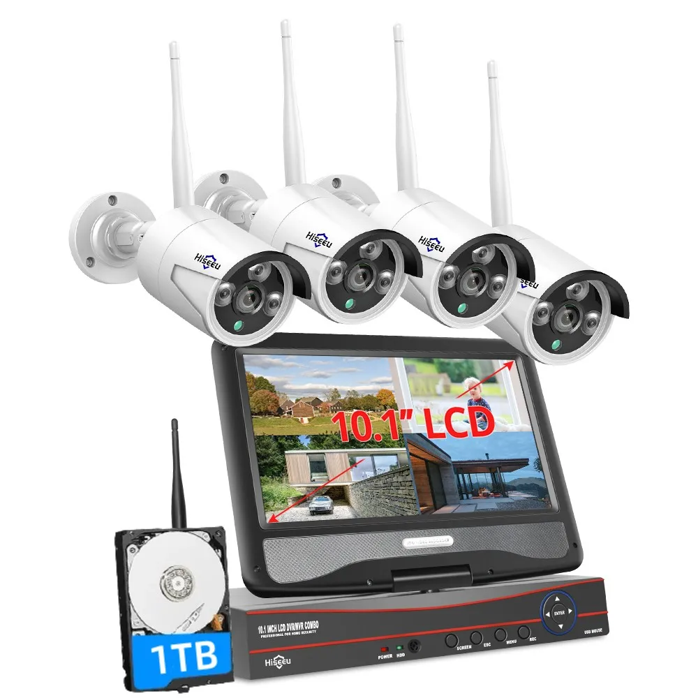 

IP-камера 3MP 10CH с 10-дюймовым монитором