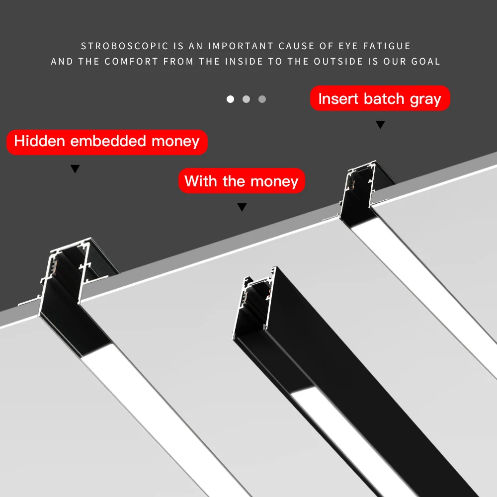 Современные магнитные трековые светильники встроенный светодиодный прожектор