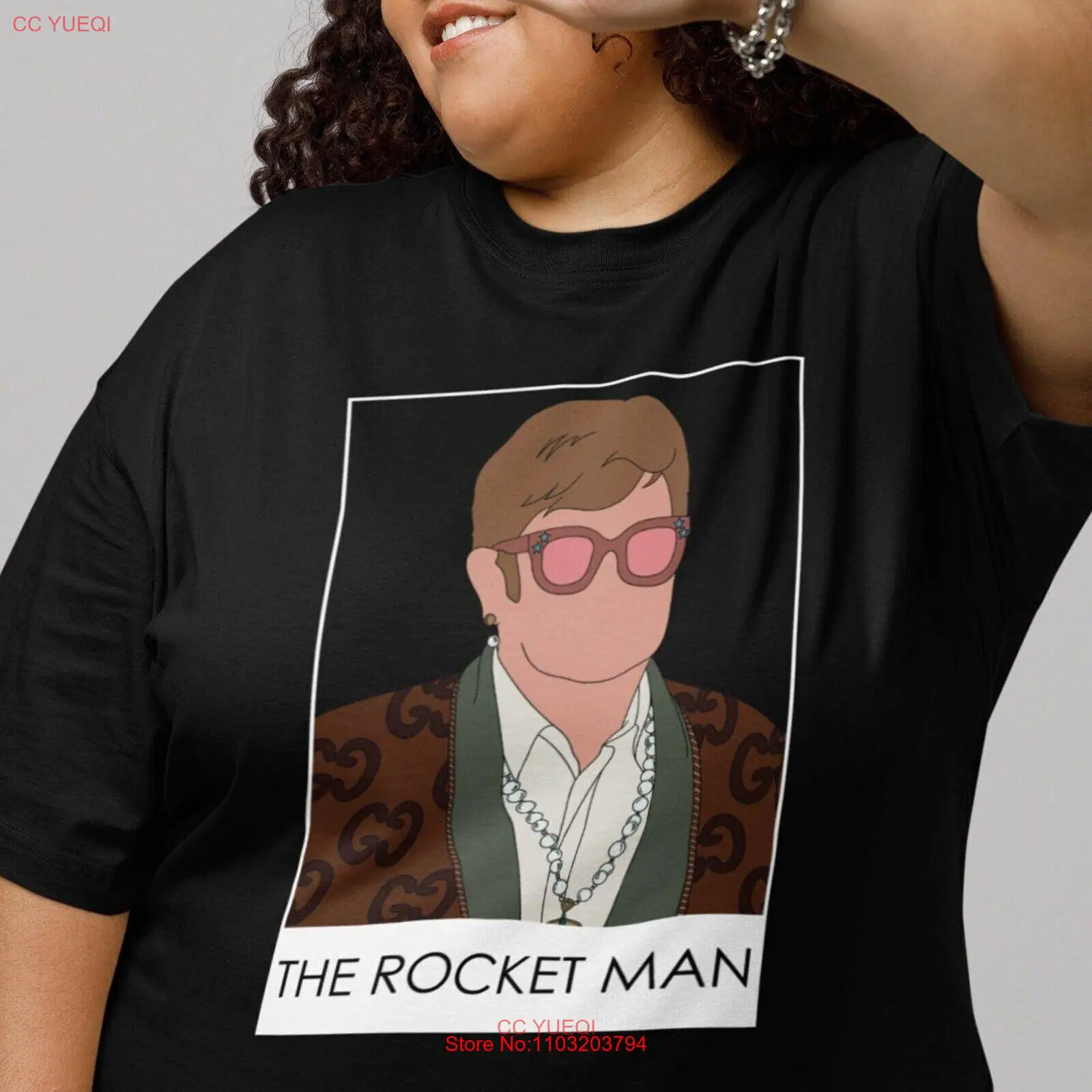 Футболка Elton John футболка Rocket Man Merch Tarot Card J
