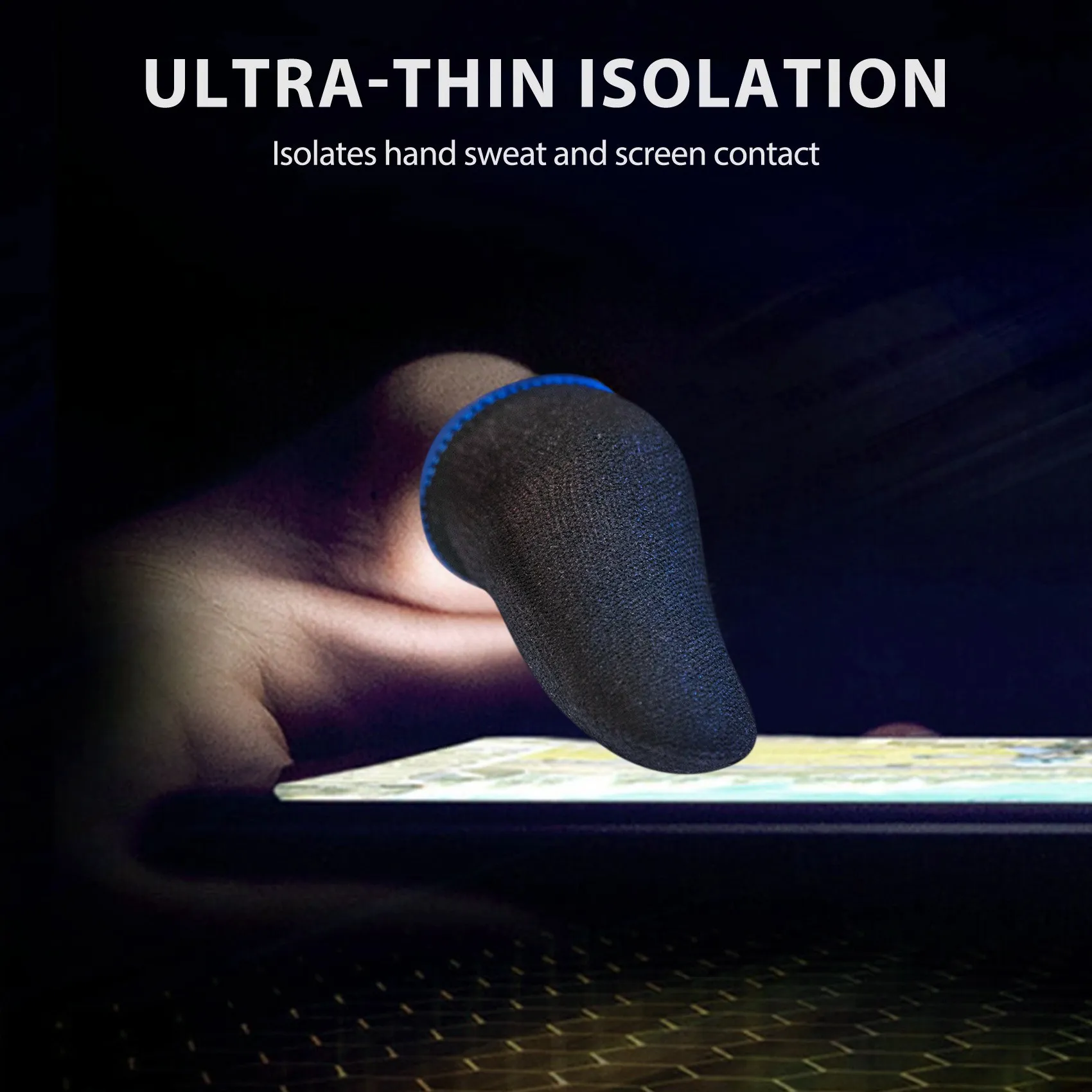 18-контактные рукава из углеродного волокна для пальцев мобильных игр PUBG с