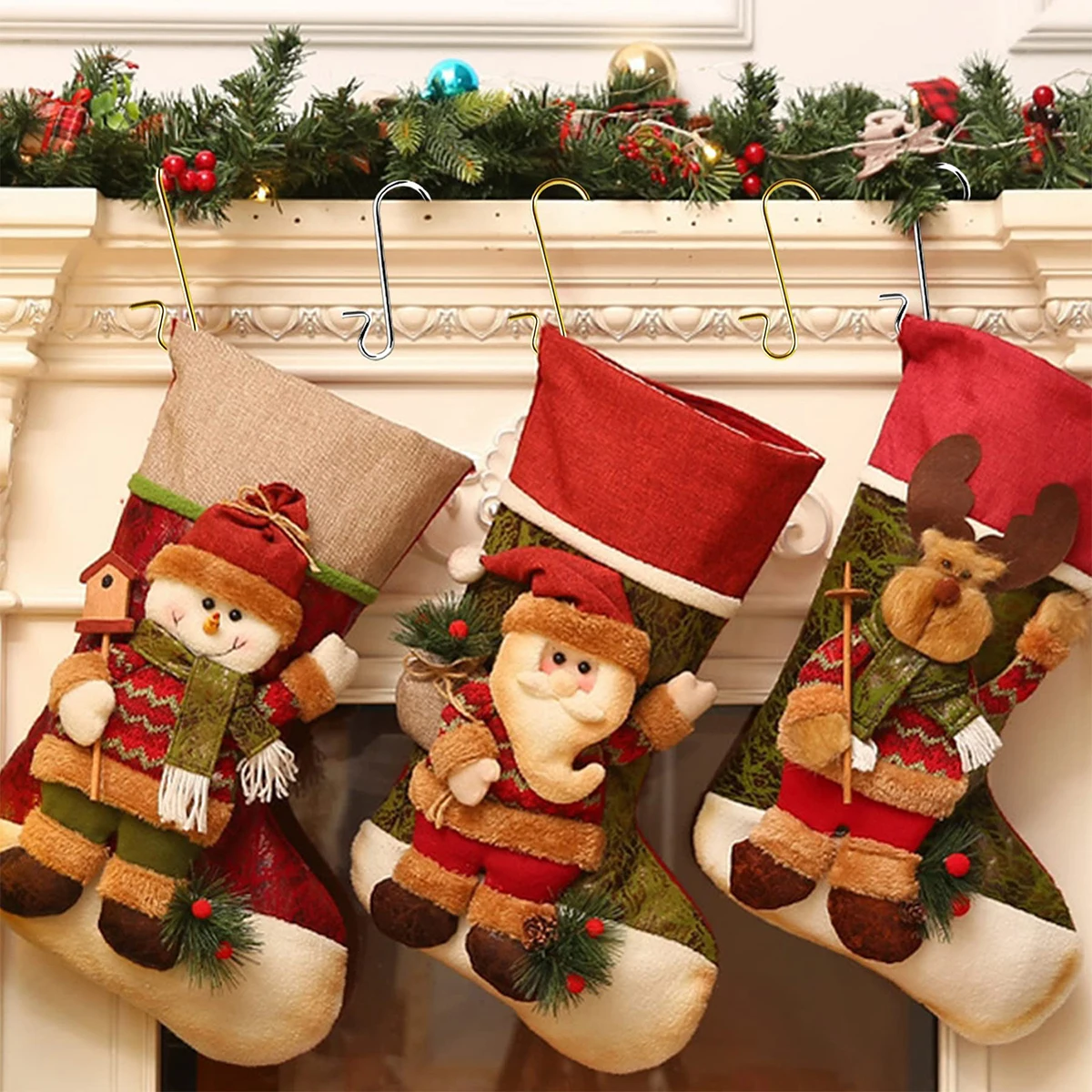 Подвеска на рождественскую елку S-образная 50 шт